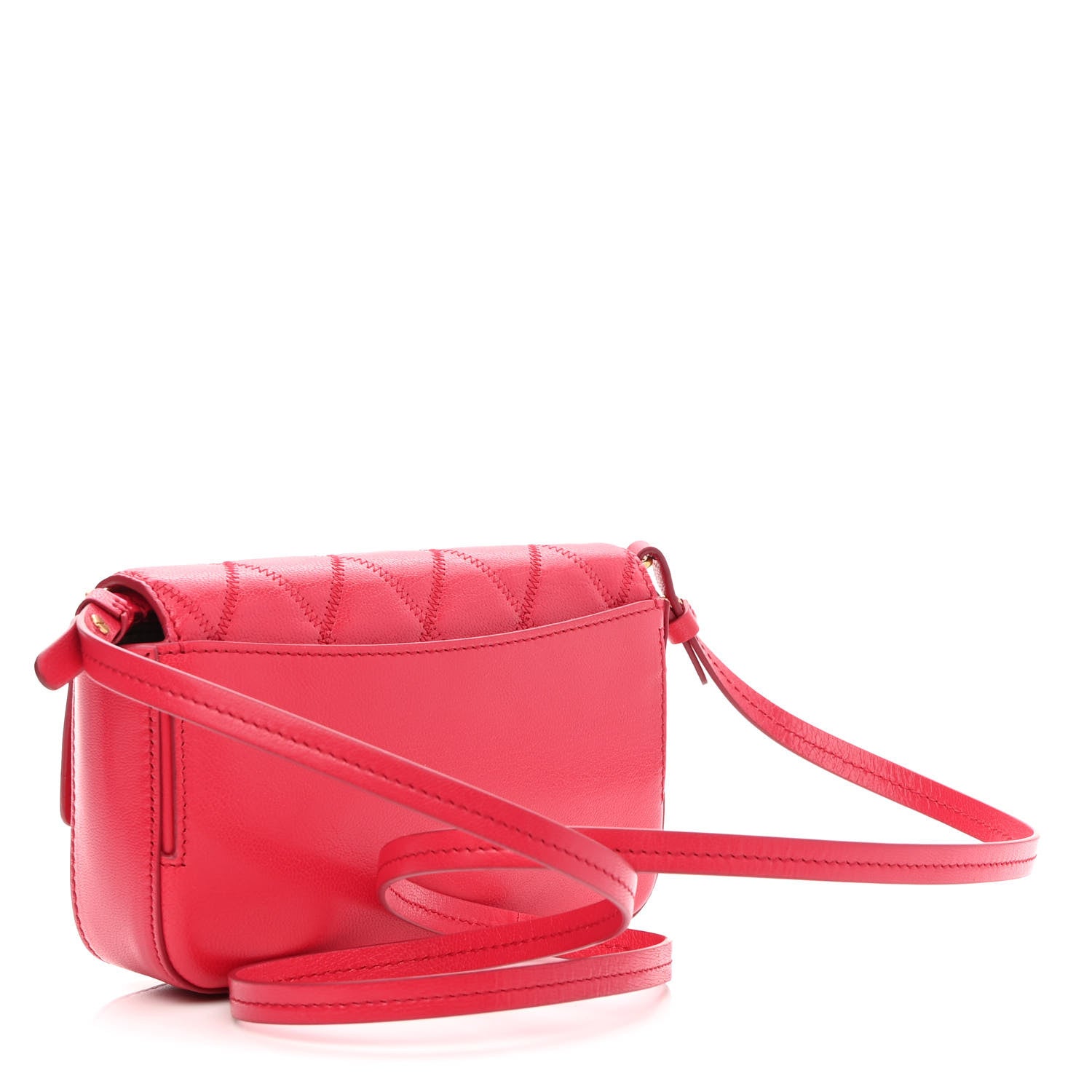 Givenchy Goatskin Quilted GV3 Mini Pocket Convertible Bag Fuchsia 3 of 8