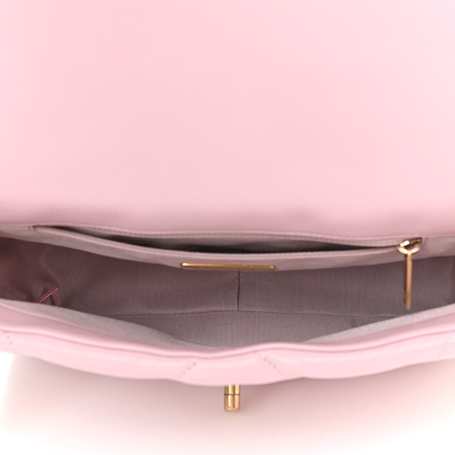 Chanel Goatskin Quilted Medium Chanel 19 Flap Light Pink 5 of 11