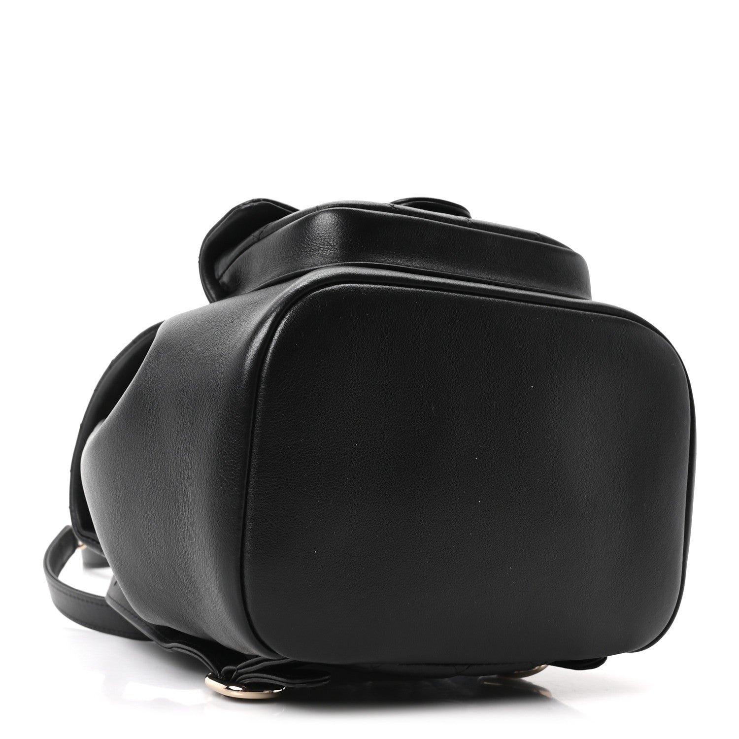 Chanel Lambskin Quilted Small Duma Drawstring Backpack Black