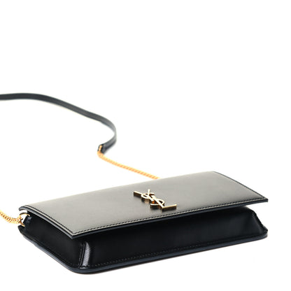 Saint Laurent Smooth Calfskin Monogram Phone Holder Crossbody Black 3 of 4
