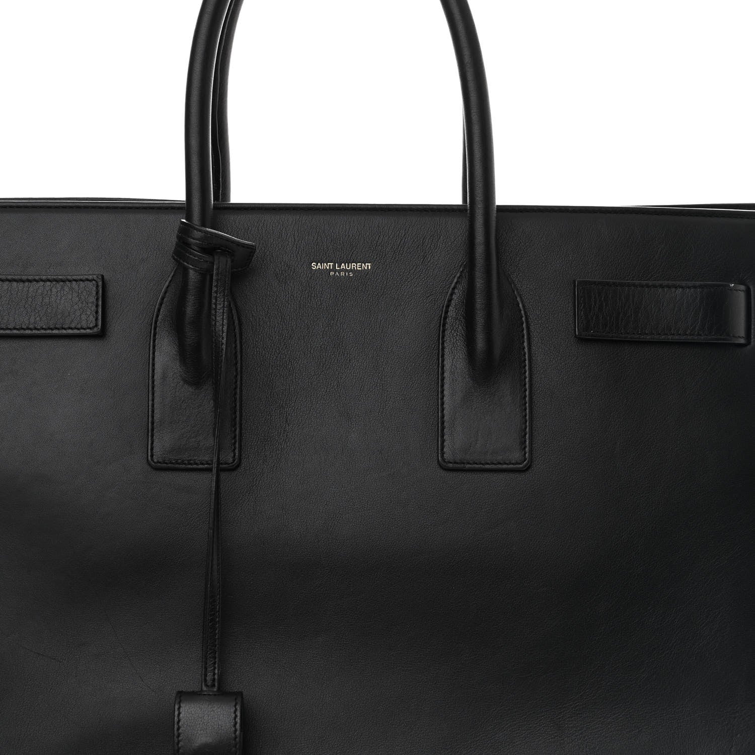 Saint Laurent Calfskin Large Sac De Jour Carryall Black 9 of 14