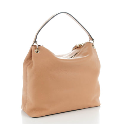 Gucci Pebbled Calfskin Large Soho Hobo Camelia 3 of 7