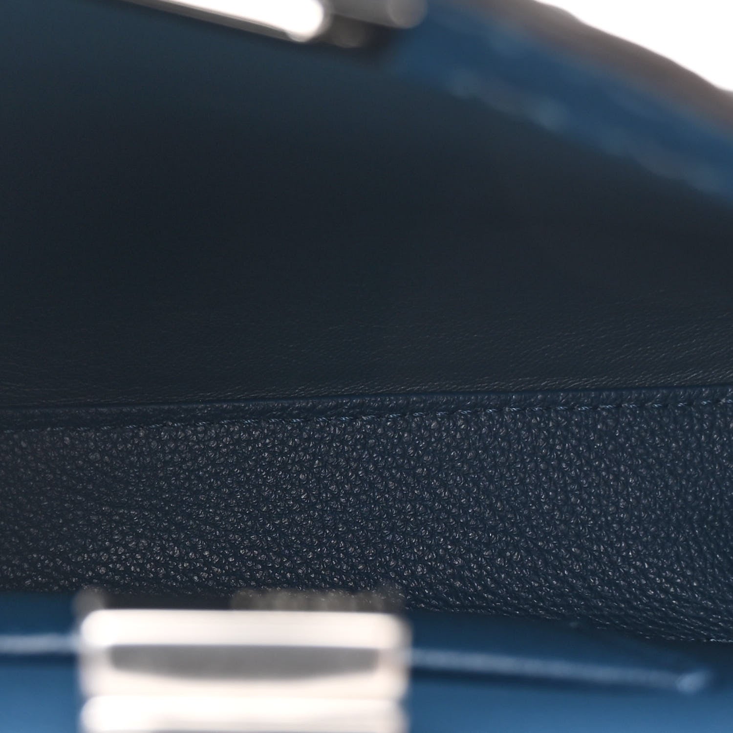 Fendi Cuoio Romano Selleria Macro Stitchings Mini Peekaboo Iconic Satchel Placca Argento 6 of 11