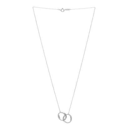 Tiffany Sterling Silver 1837 Interlocking Circles Pendant Necklace 2 of 4