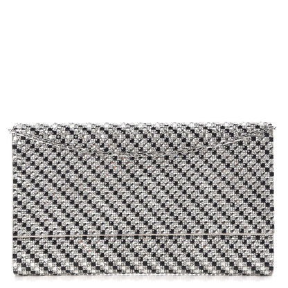 Judith Leiber Swarovski Crystal Ritz Fizz Clutch Silver Black 1 of 7