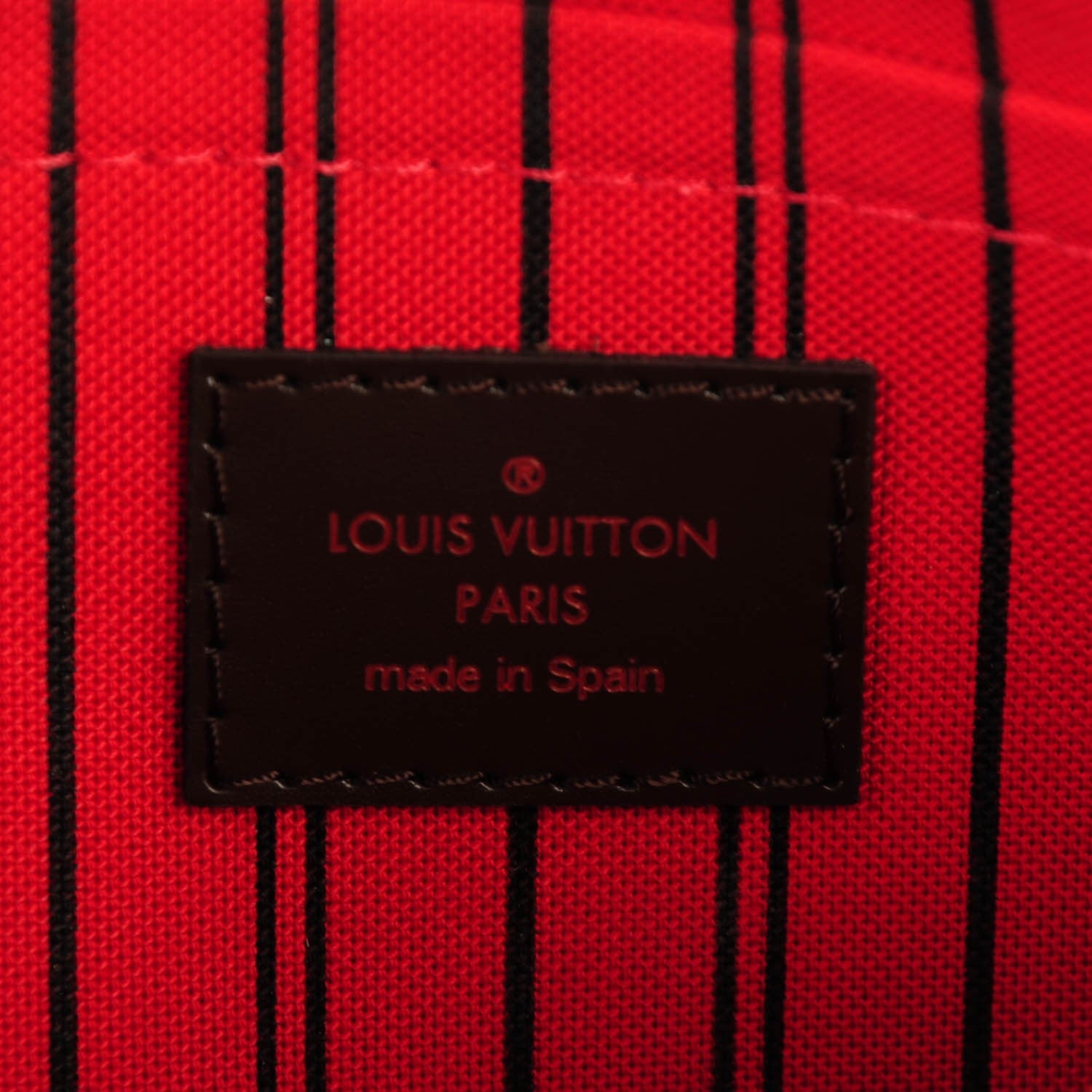 Louis Vuitton Damier Ebene Neverfull MM GM Pochette 6 of 7