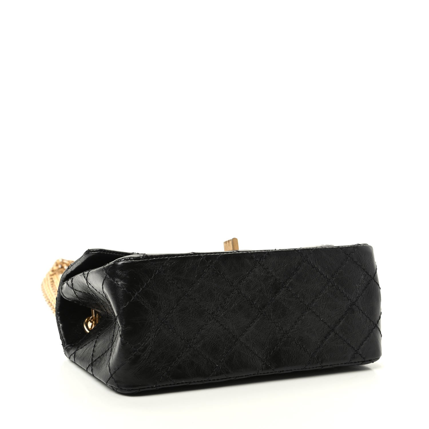 Chanel Aged Calfskin Quilted 2.55 Reissue Mini Flap Black 4 of 10