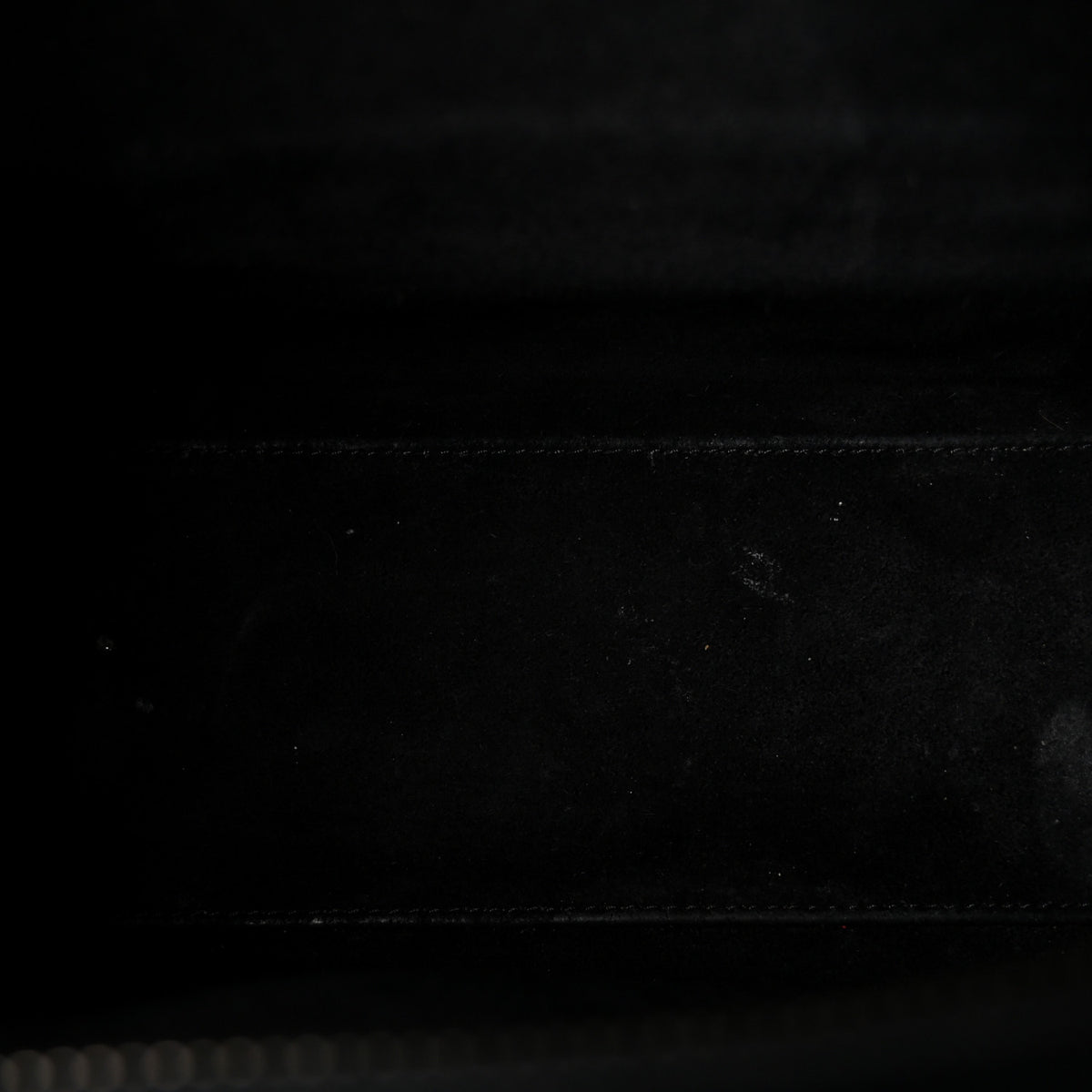 Drummed Calfskin Nano Luggage Black