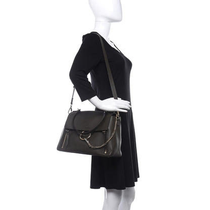 Chloe Calfskin Small Faye Day Shoulder Bag Deep Forest 2 of 9