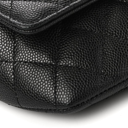 Chanel Caviar Quilted Glasses Case With Chain Black 10 of 12