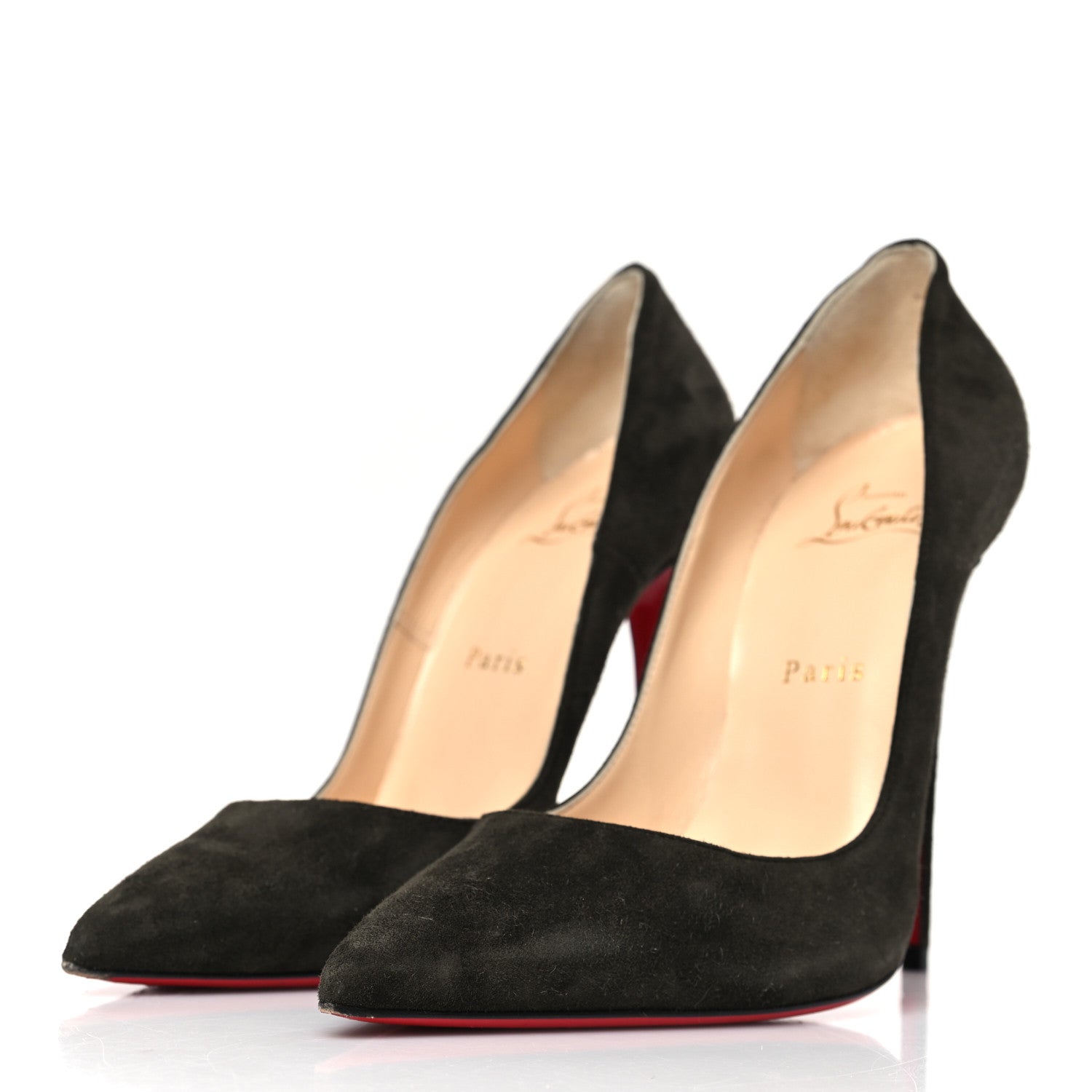 Christian Louboutin Veau Velours So Kate 120 Pumps 38.5 Tyrol 3 of 10