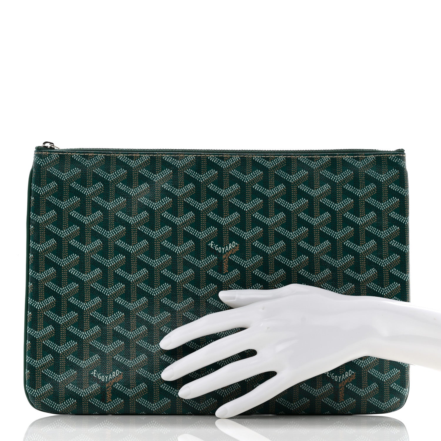 Goyard Goyardine Senat Pochette MM Green 2 of 9