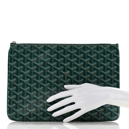 Goyard Goyardine Senat Pochette MM Green 2 of 9