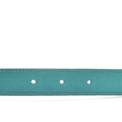 Hermes Swift Epsom 24mm H Belt 85 Gold Bleu Paon 8 of 19