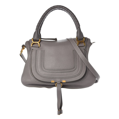 Chloe Calfskin Small Marcie Satchel Cashmere Grey 1 of 8