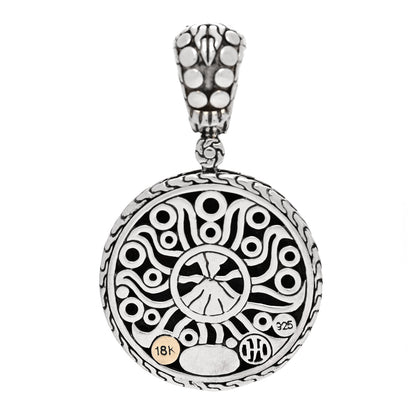 John Hardy Sterling Silver 18K Yellow Gold Dot Enhancer Pendant 3 of 4