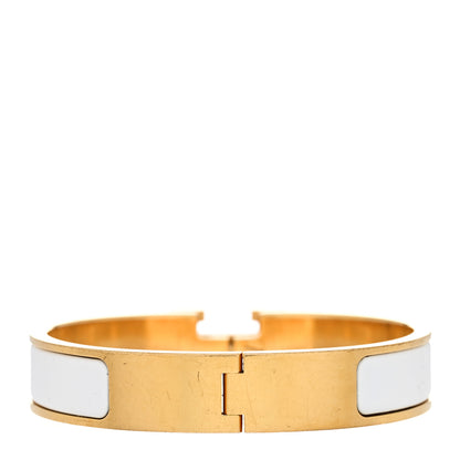 Hermes Enamel Narrow Clic Clac H Bracelet PM White 3 of 8