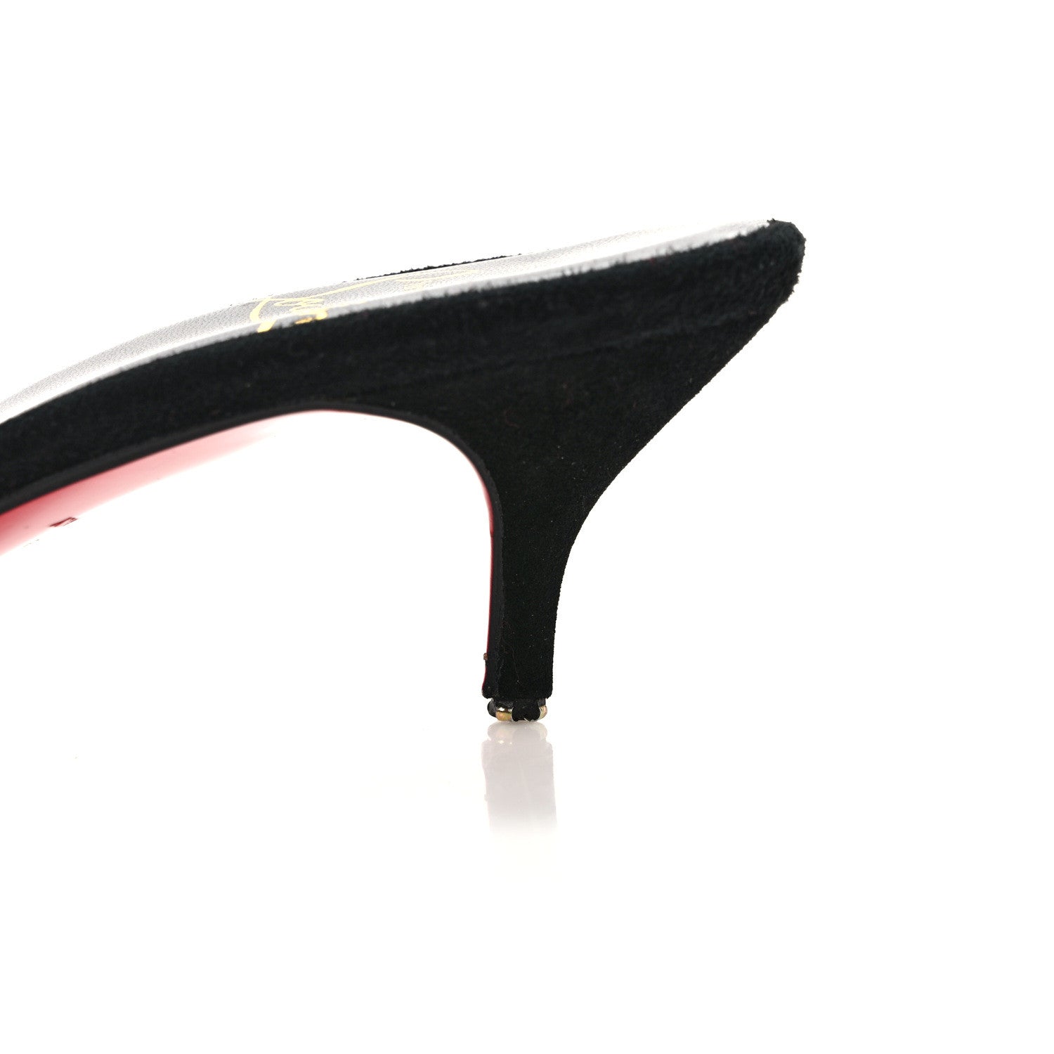 Christian Louboutin Suede Mesh 50 Sandals 37 Black 10 of 11
