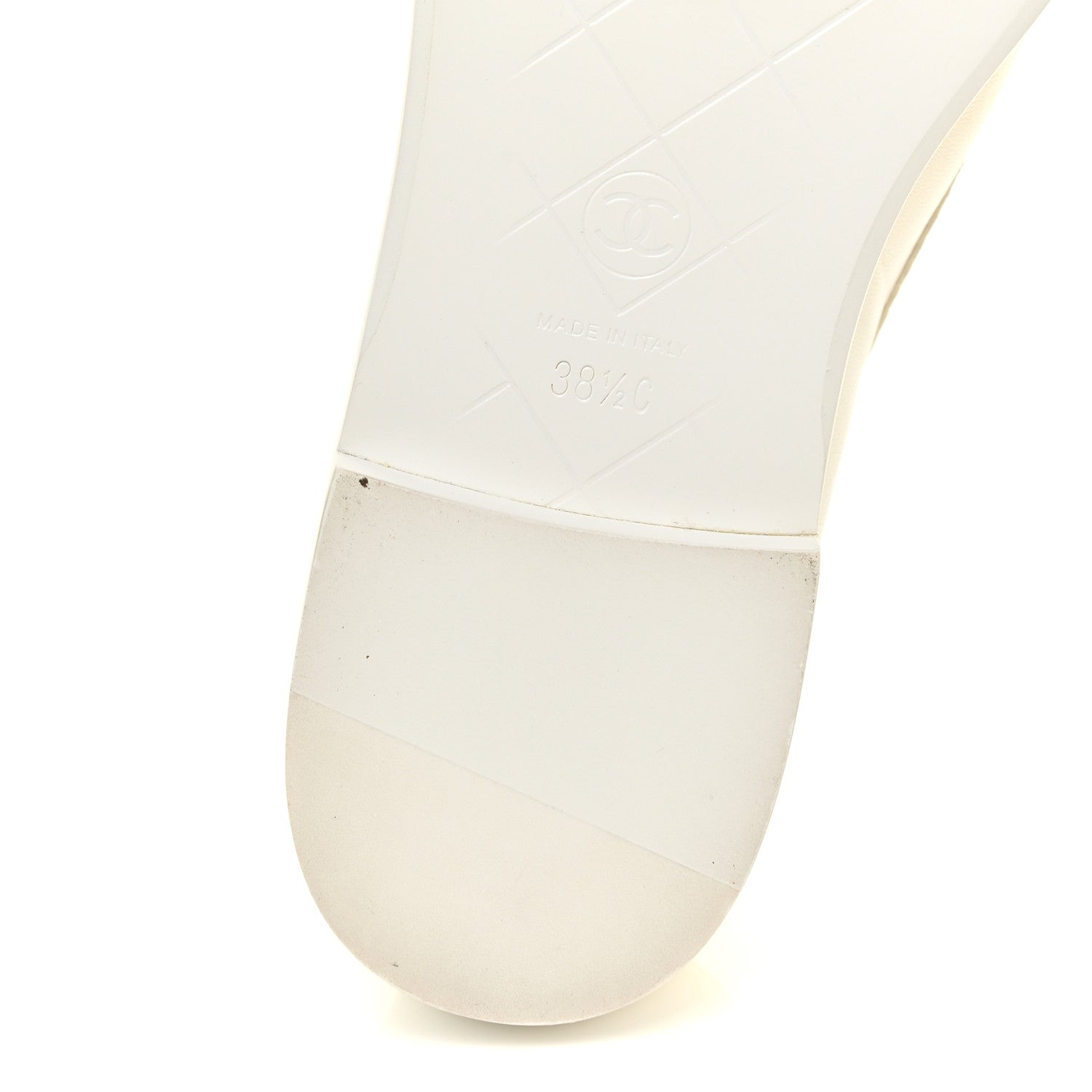Chanel Lambskin Quilted CC Turnlock Loafers 38.5 White 8 of 16