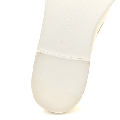 Chanel Lambskin Quilted CC Turnlock Loafers 38.5 White 8 of 16