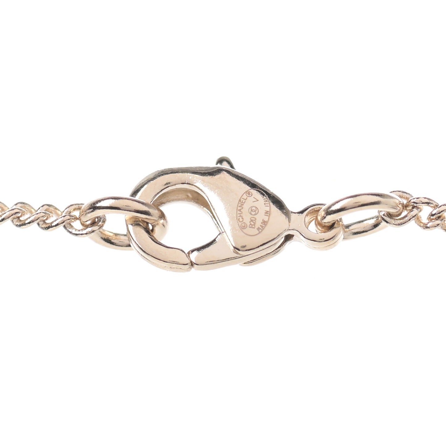 Crystal Pearl CC Lace Camellia Necklace Gold