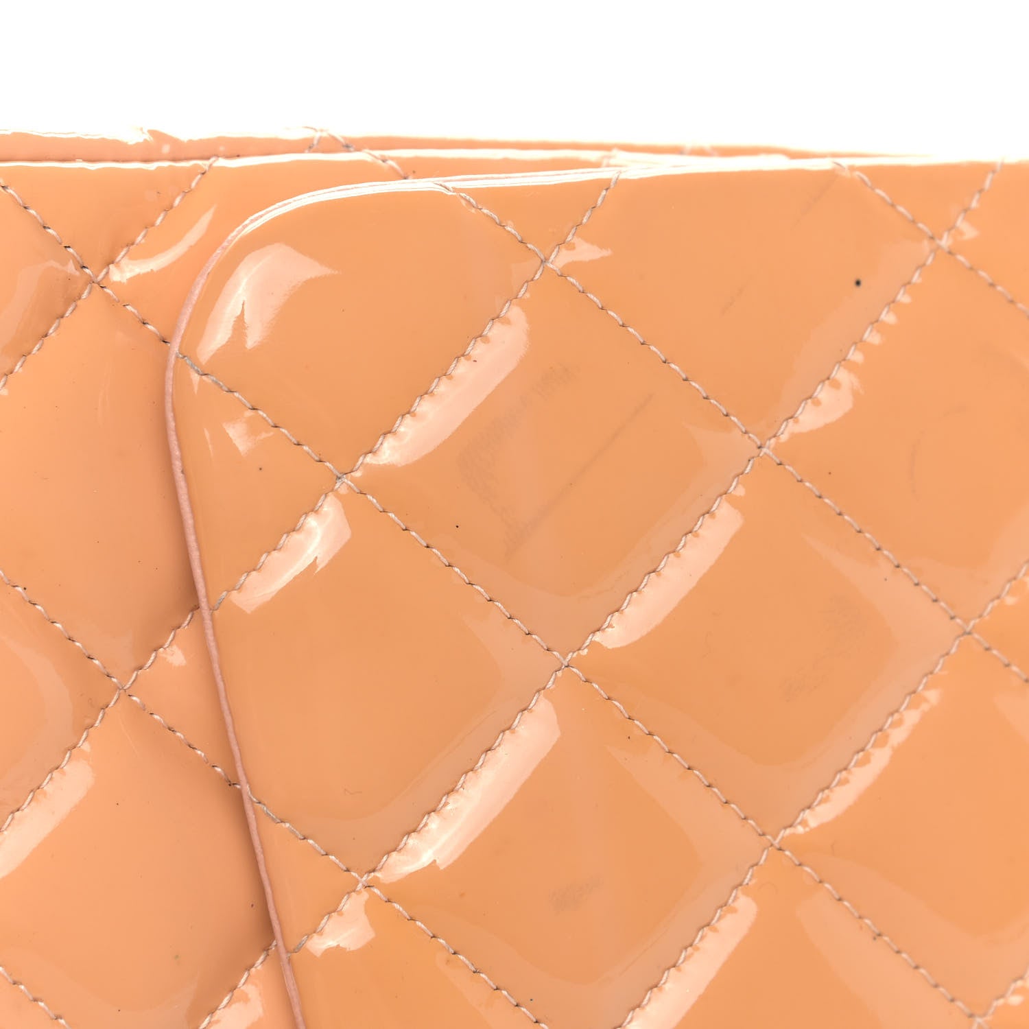Chanel Patent Quilted Jumbo Double Flap Light Pink 10 of 17