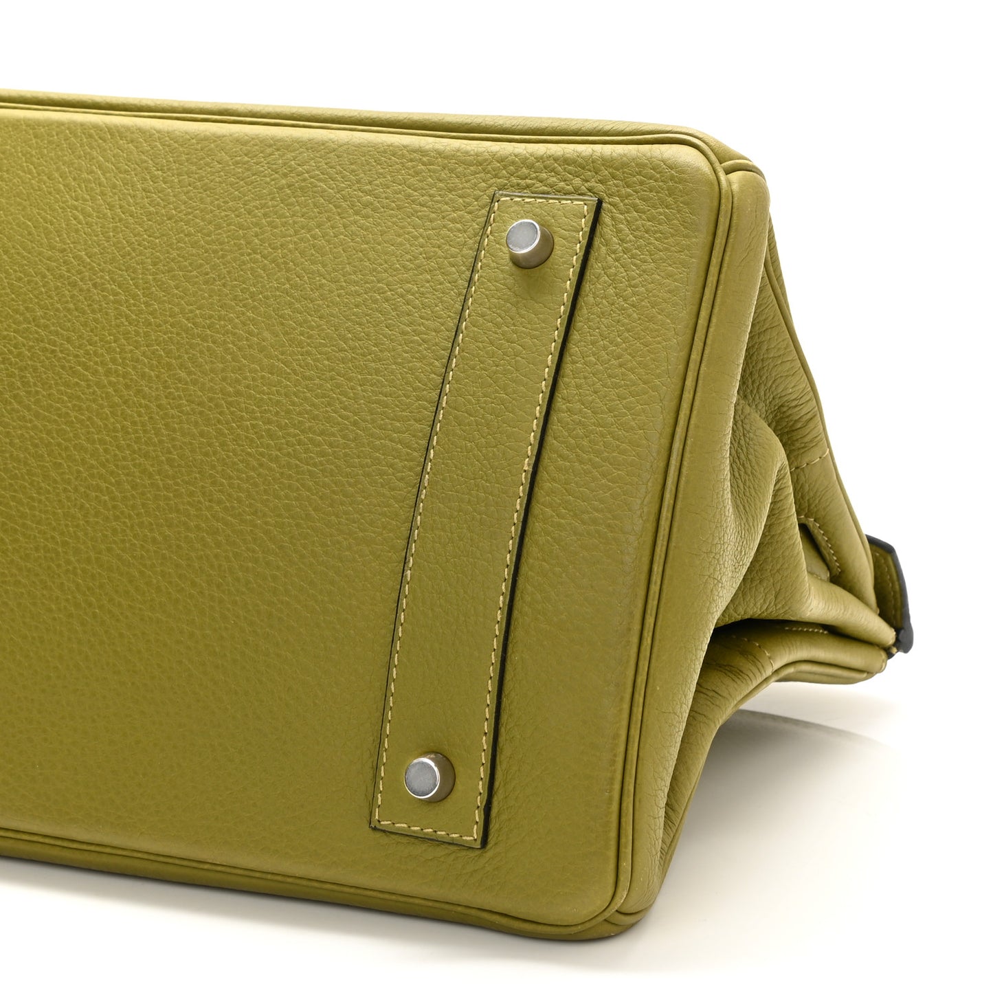 Taurillon Clemence JPG Birkin 42 Chartreuse