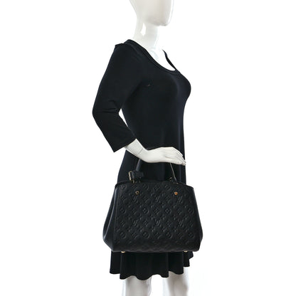 Louis Vuitton Empreinte Montaigne MM Black 2 of 8