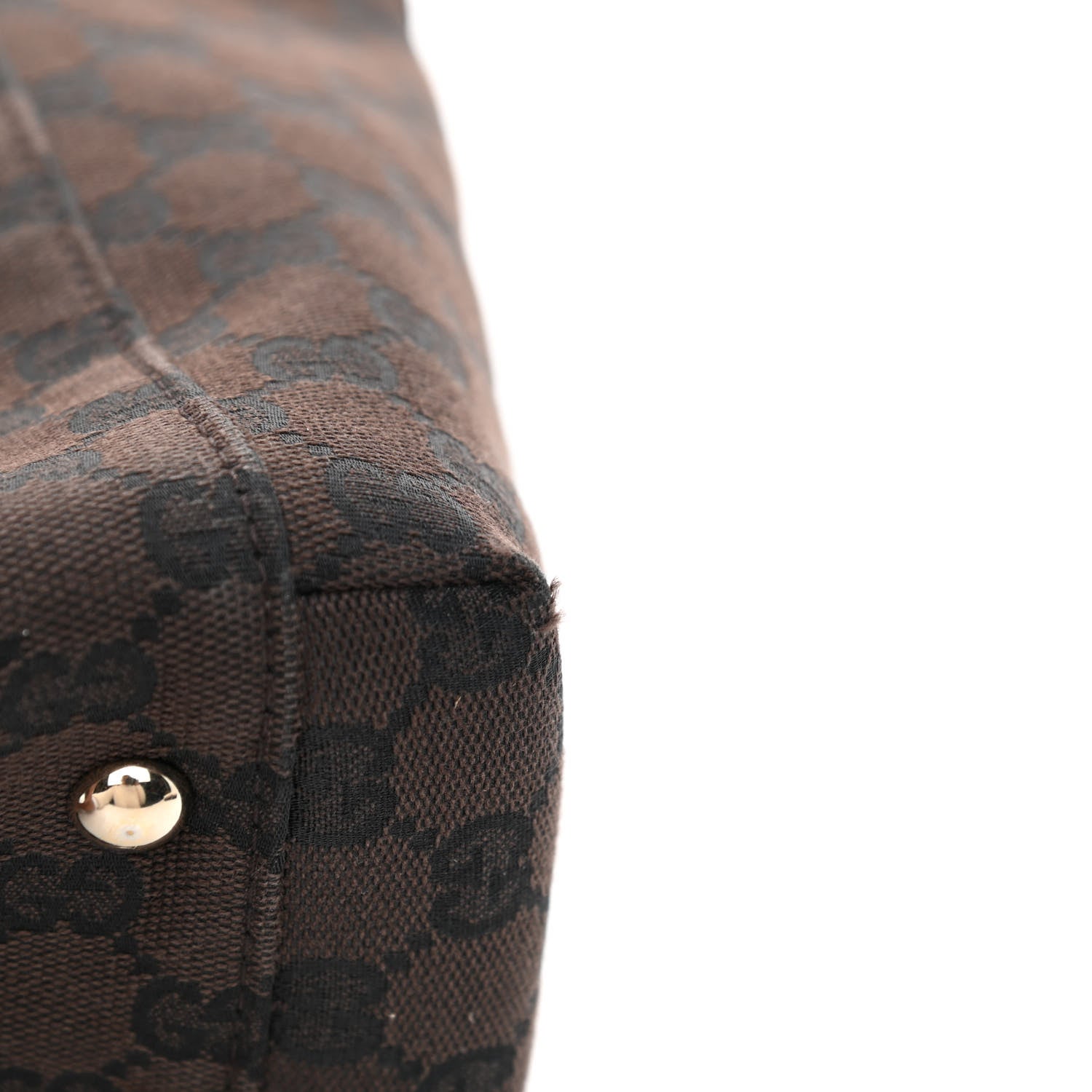 Gucci Monogram Crest Tote Brown 11 of 11