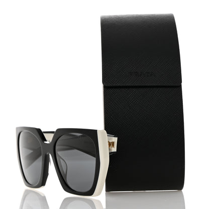 Prada Acetate Sunglasses SPR 15W Black White 8 of 8
