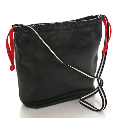 Alexander Wang ALEXANDER WANG Calfskin Small Wefty Drawstring Bucket Black 2 of 9