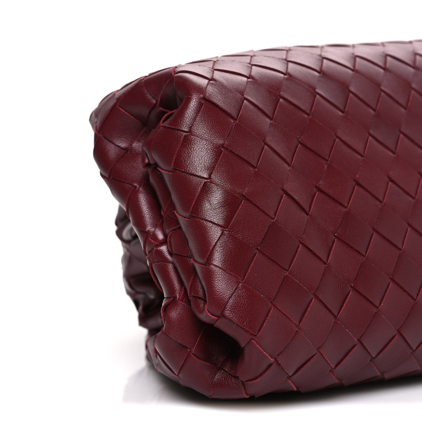 Nappa Maxi Intrecciato The Pouch Oversized Clutch Bordeaux