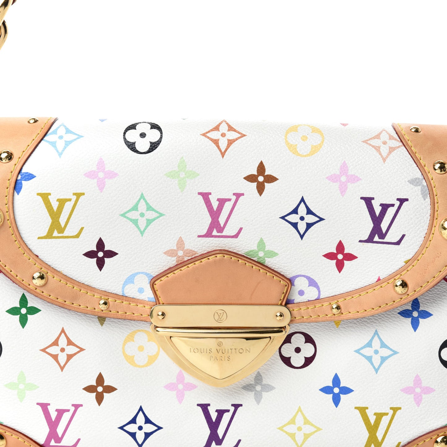Monogram Multicolor Beverly MM White