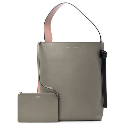 Celine Shiny Smooth Calfskin Small Twisted Cabas Light Khaki Cream 1 of 13