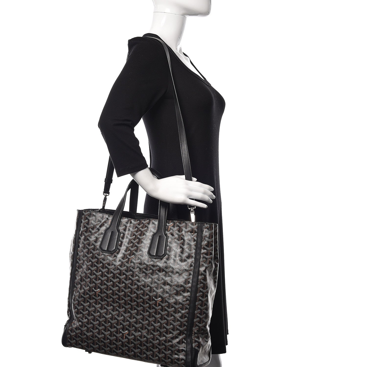 Goyard Goyardine Voltaire Tote Black 1 of 12