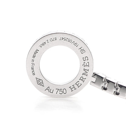 Hermes 18K White Gold Diamond Finesse Link Bracelet SH 4 of 5