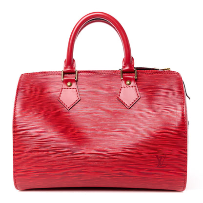 Louis Vuitton Epi Speedy 25 Castillan Red 1 of 11