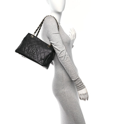 Chanel Caviar Quilted Petit Timeless Tote PTT Black 2 of 10