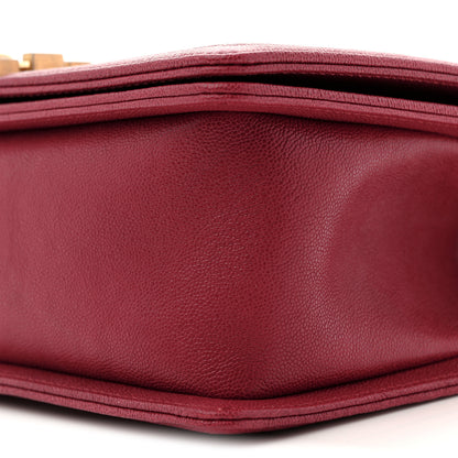 Chanel Caviar Quilted Medium Boy Flap Red 10 of 11