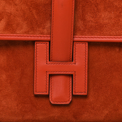 Hermes Veau Doblis Swift Jige Elan 29 Clutch Terre Battue 8 of 11