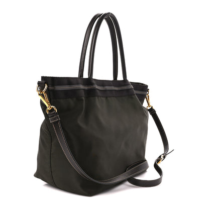 Prada Nylon Jacquard Logo Tote Corda Militaire 3 of 15