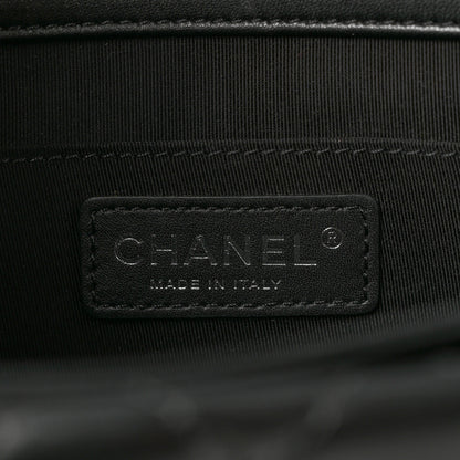 Chanel Lambskin Quilted Fold Up Again Clutch Black 11 of 18