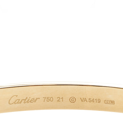 Cartier 18K Yellow Gold LOVE Bracelet 21 3 of 6