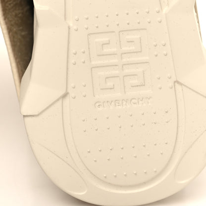Givenchy Grained Calfskin Shark Lock Biker Ankle Boots 36 Beige 8 of 10
