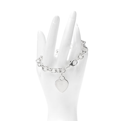 Tiffany Sterling Silver Heart Tag Charm Bracelet 2 of 3