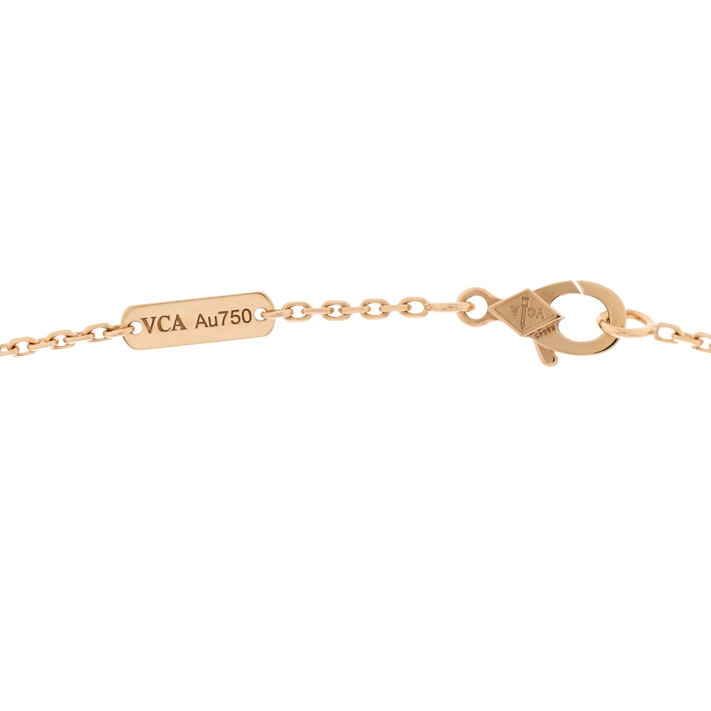 18K Yellow Gold Vintage Alhambra Pendant Necklace