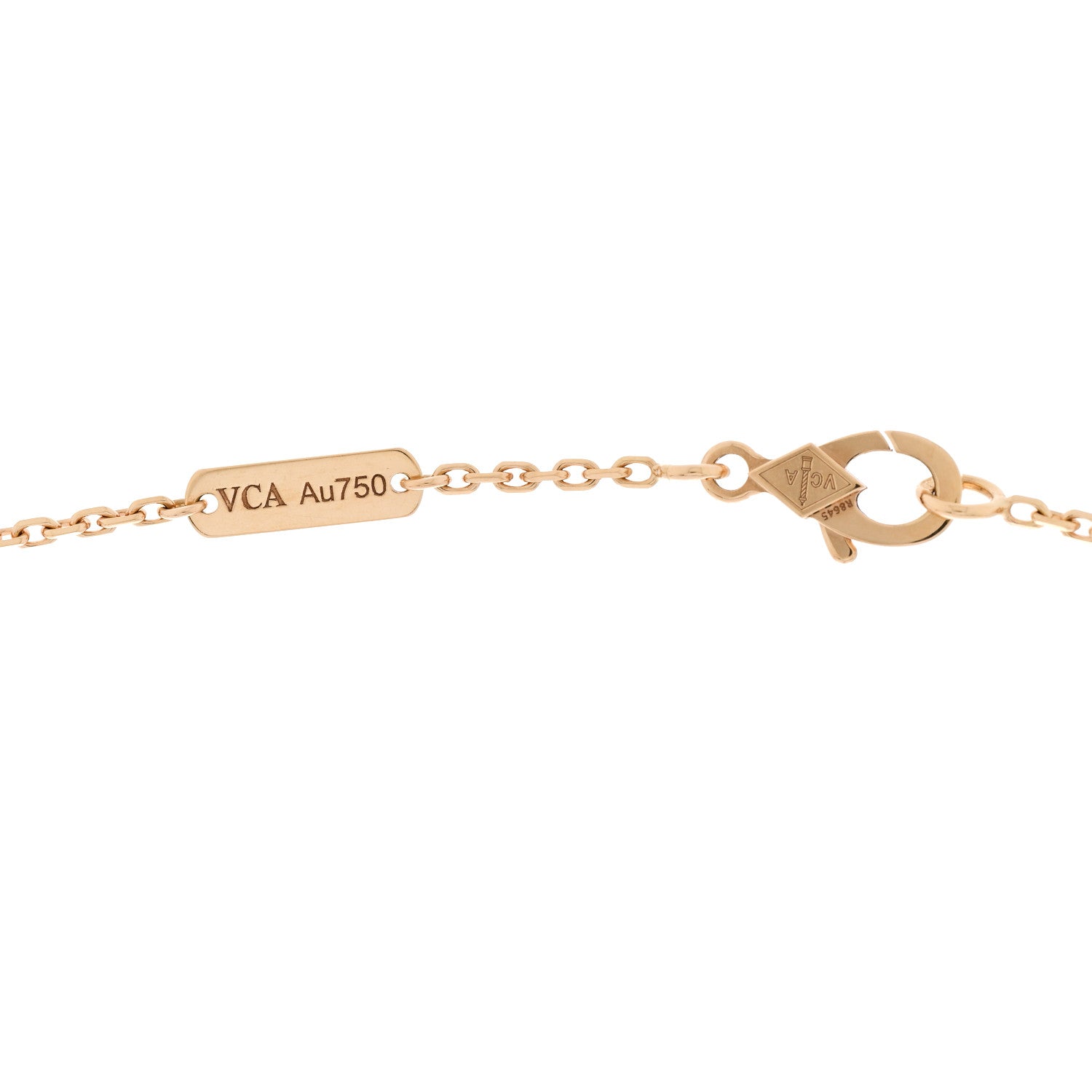 Van Cleef & Arpels 18K Yellow Gold Vintage Alhambra Pendant Necklace 4 of 5