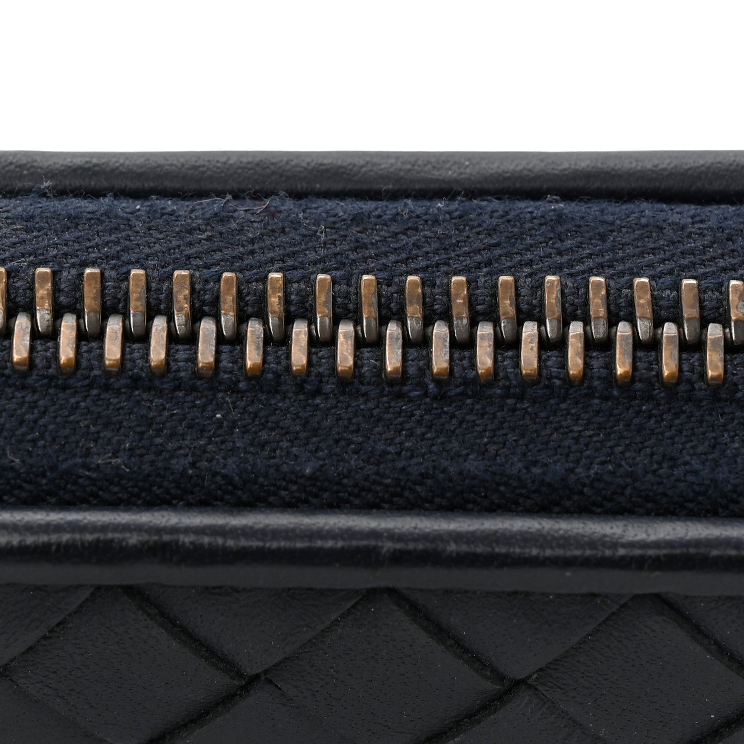 Bottega Veneta Nappa Intrecciato Zip Around Wallet Blue 7 of 8