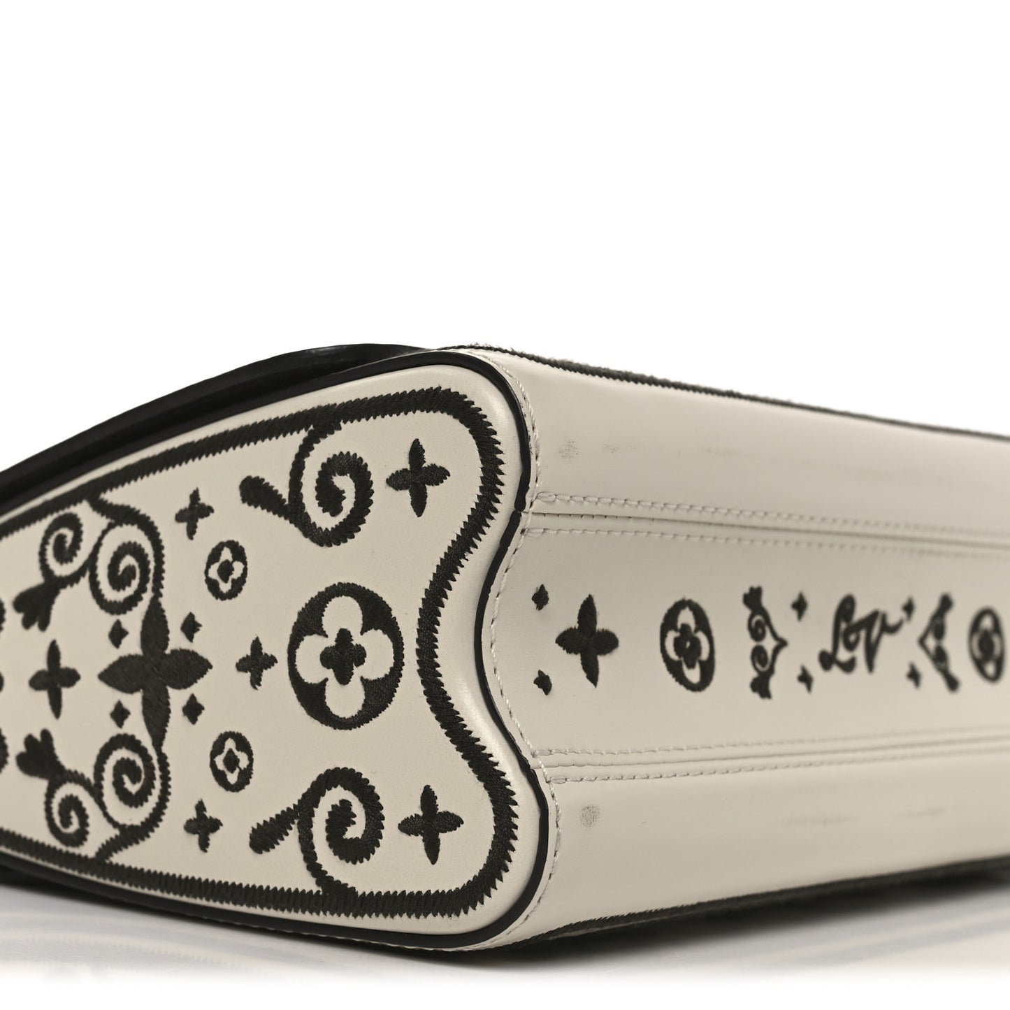 Arabesque Twist Shoulder Bag MM White