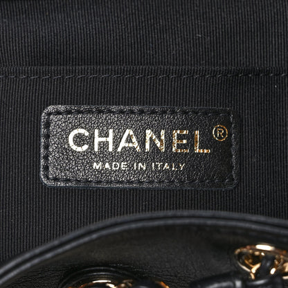 Chanel Lambskin Quilted Small Duma Drawstring Backpack Black 5 of 8